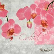 Serwetka decoupage firmy PAPER+ orchidea 33x33cm